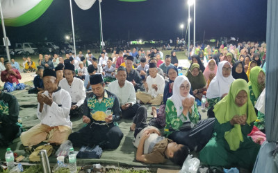 Keluarga Besar Nahdlatul Ulama (KBNU) Merbau Mamuju Gelar Istighozah Memperingati Hari Santri Nasional 2024